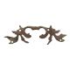Antique Small Leaf Iron Wardrobe Handle